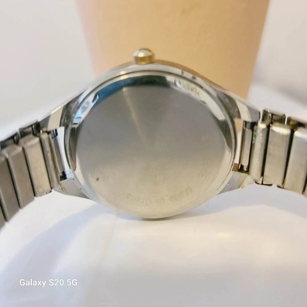 Passages Quartz Women's Watch Two‎ Tone Silver Gold Tone Band Classic Dial